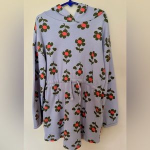 Hanna Andersson- girls hooded floral thermal tunic